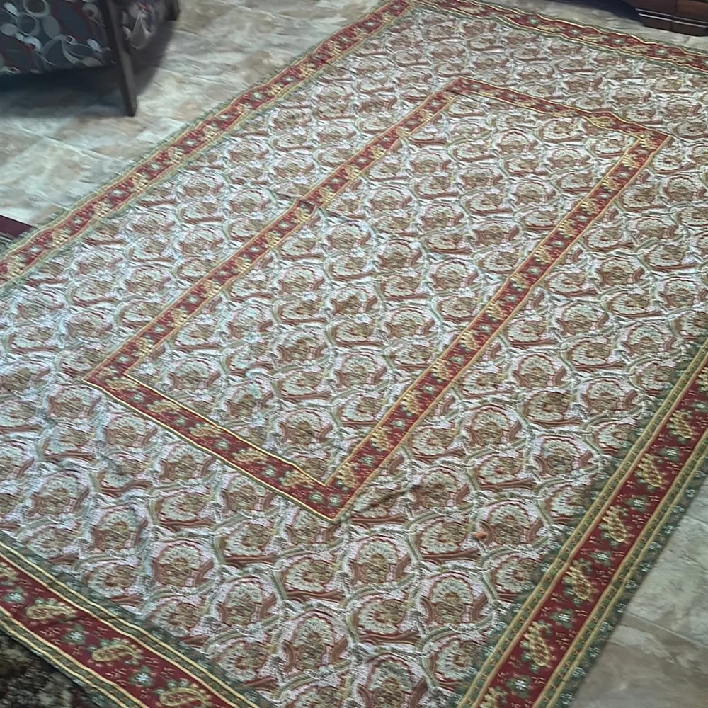 Williams Sonoma 100% cotton beautiful Elegant Paisley Patterned tablecloth